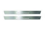 LED door sill plates for Hyundai Ioniq 5 2021+ stainless steel with N Line Performance logo