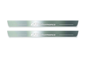 Hyundai Ioniq 5 2021+ LED Door Sills Illuminated Scuff N Line Performance Logo Stainless Steel Entry Guards Door Sills Decoin