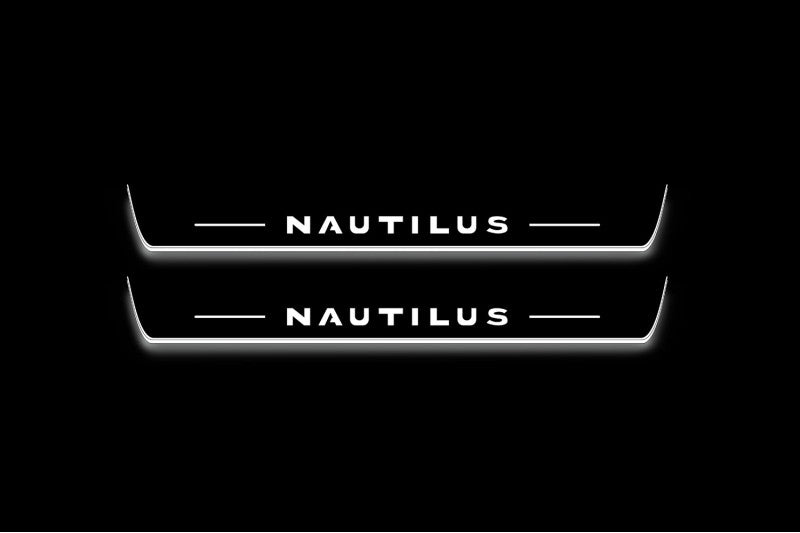Lincoln Nautilus CD539 Stainless Steel LED Door Sills – Nautilus Logo