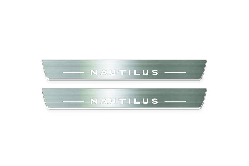 Lincoln Nautilus CD539 Stainless Steel LED Door Sills – Nautilus Logo