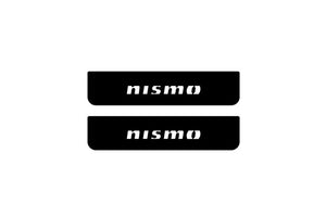 Nissan Patrol Y62 2010+ Illuminated Matte Sill Plates with logo Nismo Nissan Led Door Sills PRO opdesign