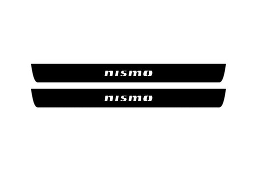 Infiniti Q50 Sedan V37 2013–2024 — Matte PRO LED Door Sills — Nismo Logo