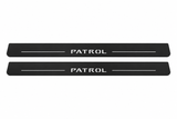 Nissan Patrol Y62 Matte PRO LED door sills with Patrol design