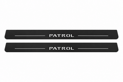 Nissan Patrol Y62 Matte PRO LED door sills with Patrol design