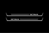 Skoda Octavia (A8) IV Stainless Steel LED Door Sills – Octavia Logo