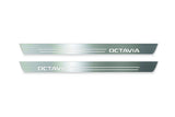 Skoda Octavia (A8) IV Stainless Steel LED Door Sills – Octavia Logo