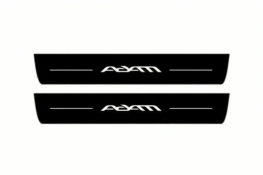 Opel Adam M13 2012–2019 — Matte PRO LED Door Sills — Adam Logo