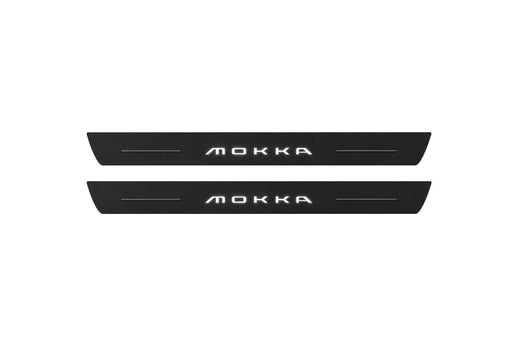 Opel Mokka II 2020–2026 — Matte PRO LED Door Sills — Mokka Logo