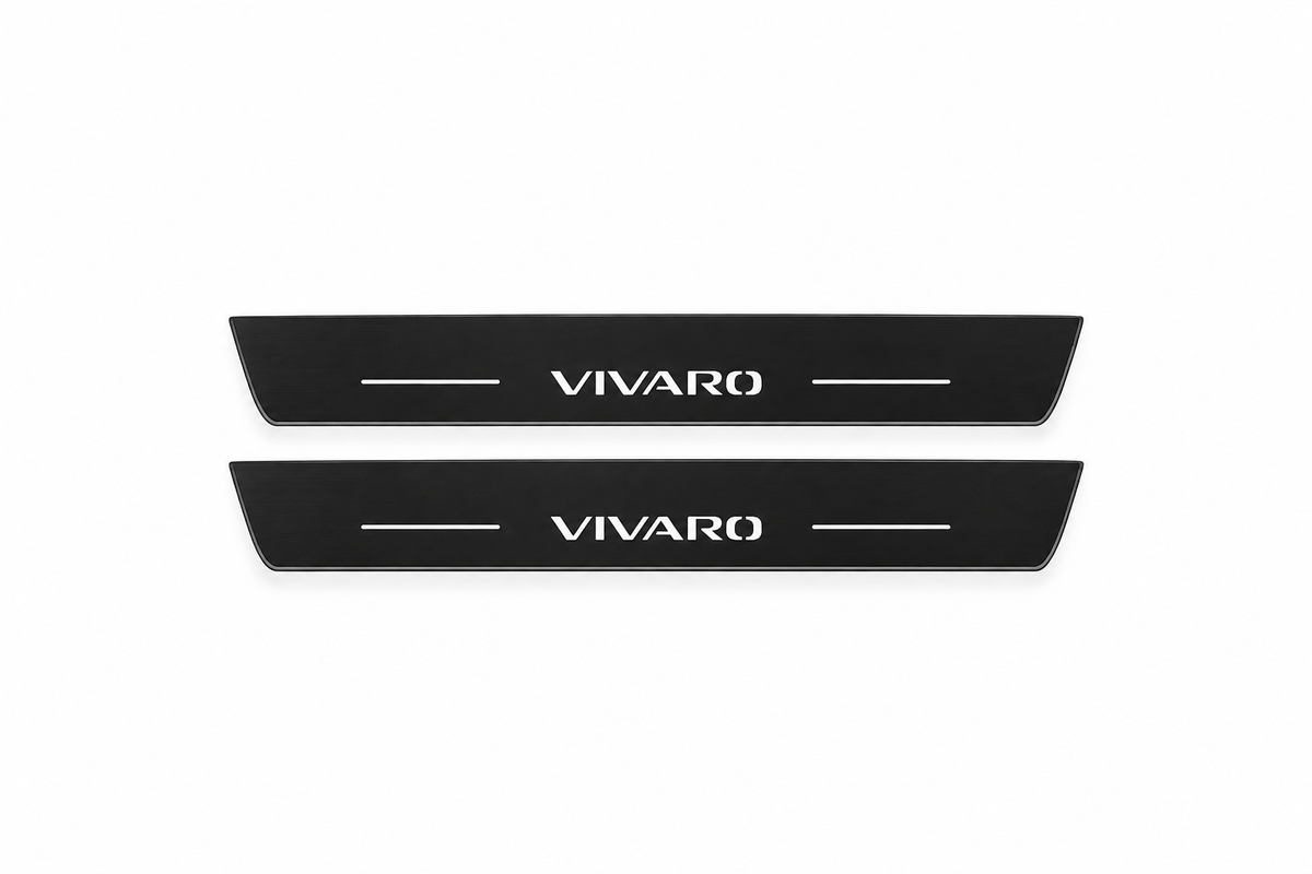 Opel Vivaro Van K0 Matte PRO LED door sills with Vivaro design