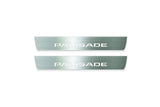 Hyundai Palisade LX2 2020+ LED door sill plates in stainless steel with Palisade logo