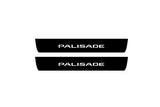 illuminated door sill protectors for Hyundai Palisade LX2 2020+ with Palisade logo