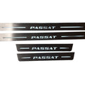 Illuminated LED Door Sill Tread Plates Volkswagen Passat B8 2015-2023 With Passat Logo (type 2) Volkswagen Led Door Sills opdesign