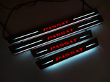 Volkswagen Passat B8 2015+ door sill plates in stainless steel with Passat logo