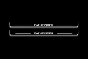 Nissan Pathfinder R52 Stainless Steel LED Door Sills – Pathfinder Logo