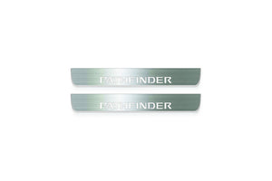Nissan Pathfinder R52 Stainless Steel LED Door Sills – Pathfinder Logo