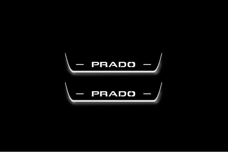 Toyota Prado 250 2023+ Stainless Steel LED Door Sills – Prado Logo