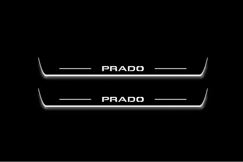 Toyota Prado 250 2023+ Stainless Steel LED Door Sills – Prado Logo