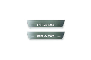 Toyota Prado 250 2023+ Stainless Steel LED Door Sills – Prado Logo