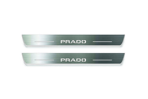 Toyota Prado 250 2023+ Stainless Steel LED Door Sills – Prado Logo