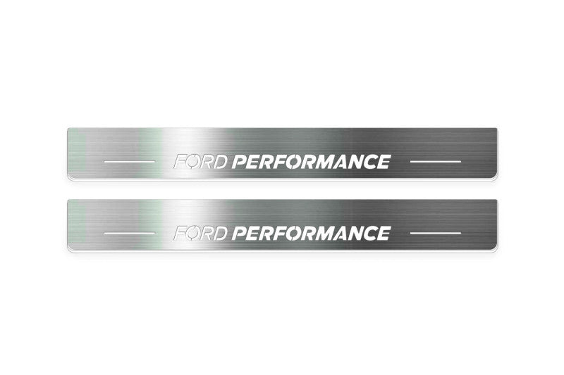 LED door sill plates for Ford Mustang VII S650 2023+ with Ford Performance logo
