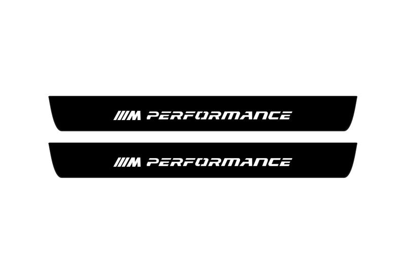 BMW 3 G20 2019+ Illuminated Matte Sill Plates with logo ///M Performance BMW Led Door Sills PRO opdesign