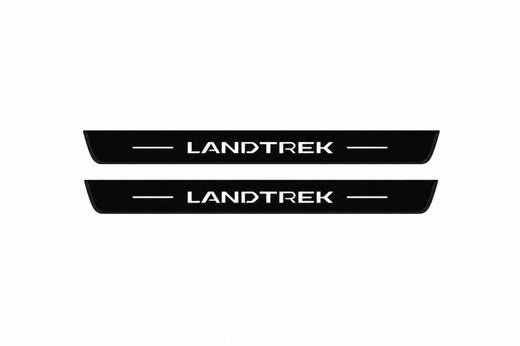 Peugeot Landtrek 2024–2026 — Matte PRO LED Door Sills — Landtrek Logo
