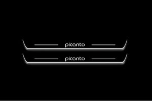 Kia Picanto III 2017+ Stainless Steel LED Door Sills – Picanto Logo