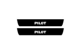 illuminated door sill protectors for Honda Pilot II 2009+ with Pilot logo