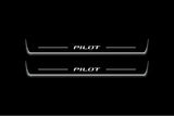 Honda Pilot III 2016+ LED door sill plates with Pilot logo