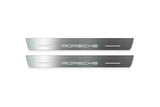 Porsche Cayenne Coupe E3 Stainless Steel LED Door Sills – Porsche Logo