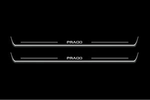 Toyota Prado 120 2002+ Stainless Steel LED Door Sills – Prado Logo