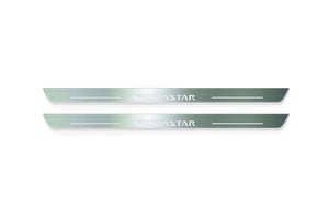 Nissan Primastar 2001+ Stainless Steel LED Door Sills – Primastar Logo