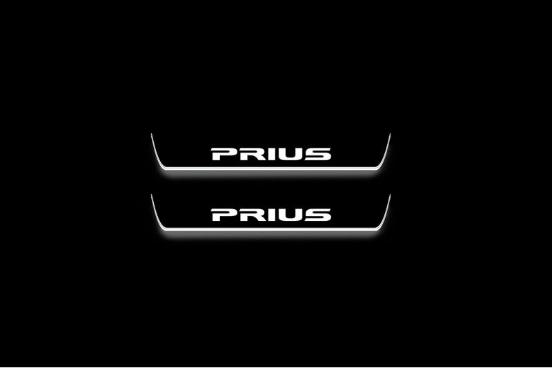 Toyota Prius III ZVW30 Stainless Steel LED Door Sills – Prius Logo