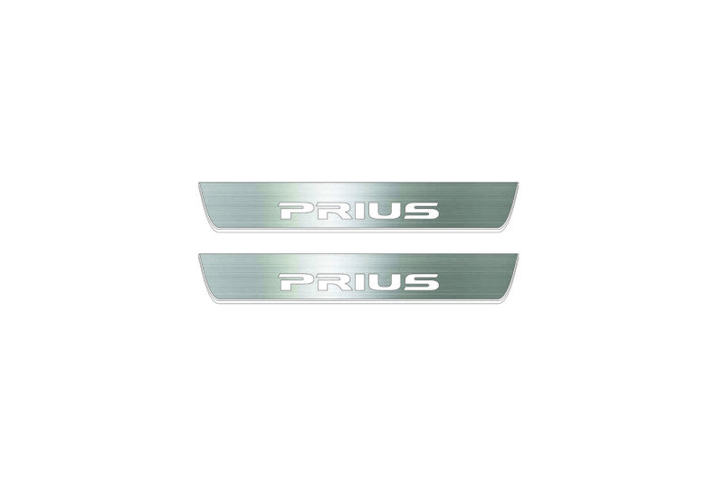 Toyota Prius III ZVW30 Stainless Steel LED Door Sills – Prius Logo