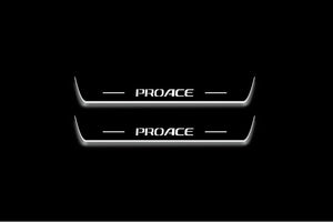 Toyota ProAce II K0 2016+ Stainless Steel LED Door Sills – ProAce Logo