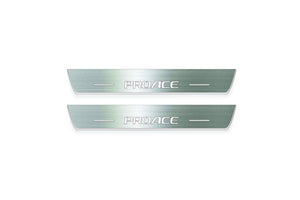 Toyota ProAce II K0 2016+ Stainless Steel LED Door Sills – ProAce Logo