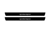 illuminated door sill protectors stainless steel Nissan Qashqai III J12 2021+ with Qashqai logo