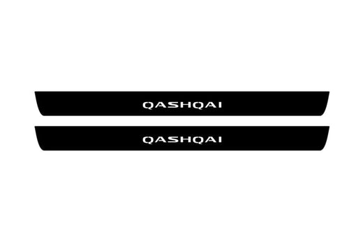 Nissan Qashqai J12 2021–Present — Matte PRO LED Door Sills — Qashqai Logo