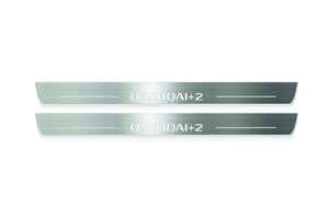 Nissan Qashqai I J10 Stainless Steel LED Door Sills – Qashqai +2 Logo