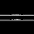 Audi A7 C7 2010-2018 LED Door Sills Illuminated Scuff Quattro Logo Stainless Steel Entry Guards