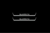Audi A6 C8 2018+ Stainless Steel LED Door Sills – Quattro Logo