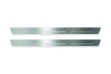 Audi A7 C7 2010+ stainless steel illuminated entry guards with Quattro logo