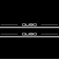 Fiat Qubo 2008+ LED Door Sills Illuminated Scuff Qubo Logo Stainless Steel Entry Guards Door Sills Decoin