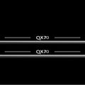 Infiniti QX70 (FX) 2008+ Stainless Steel LED Door Sills – QX70 Logo