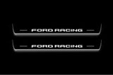 Ford Mustang VI 2015+ Stainless Steel LED Door Sills – Ford Racing Logo