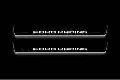 Ford Mustang VI 2015+ Stainless Steel LED Door Sills – Ford Racing Logo
