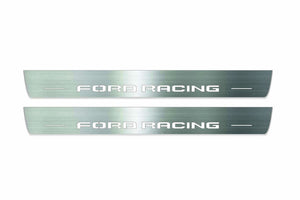 Ford Mustang VI 2015+ Stainless Steel LED Door Sills – Ford Racing Logo