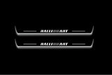 Mitsubishi Outlander II CW 2007+ Stainless Steel LED Door Sills – RalliArt Logo