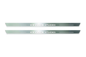 RAM 1500 V 2019+ LED Door Sill Guards with Illuminated RAM 1500 Logo Door Sills Decoin