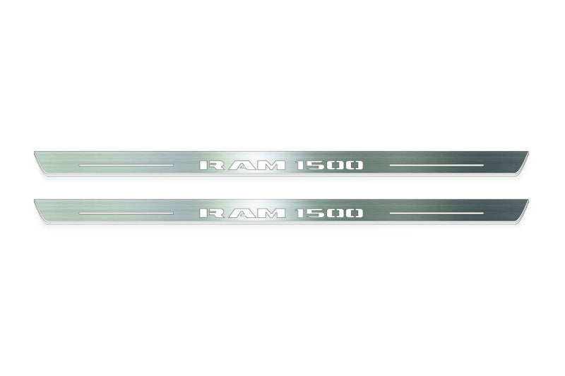 RAM 1500 V 2019+ LED Door Sill Guards with Illuminated RAM 1500 Logo Door Sills Decoin